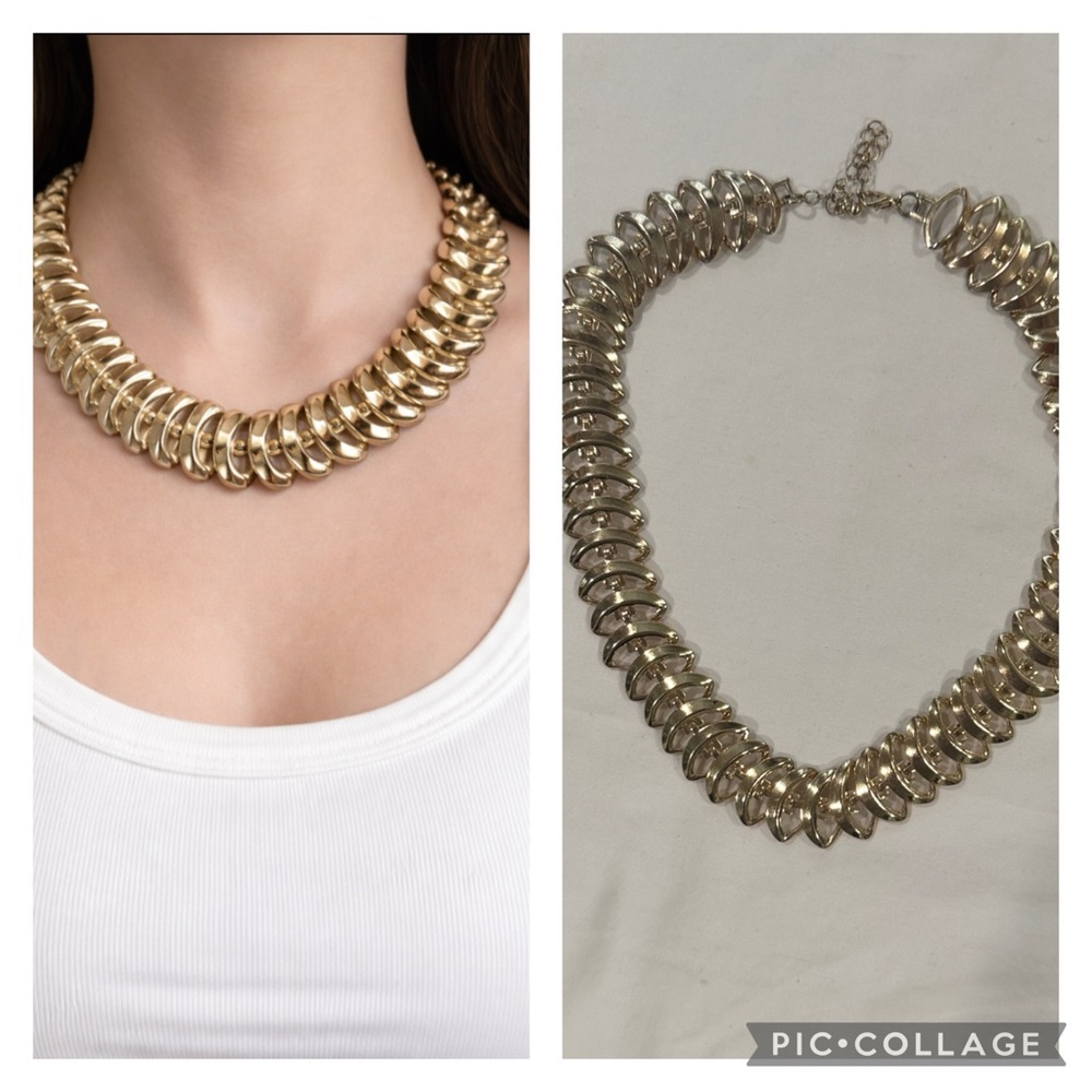 Elegant Gold Costume Jewelry Necklace
